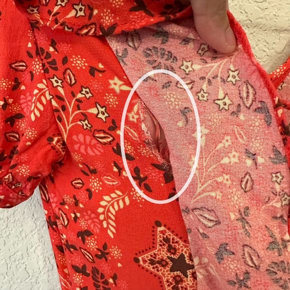 SPELL & THE GYPSY Collective Celestial Mini Dress Lace Up Back in Red - Picture 9 of 15